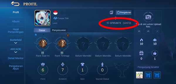 Petunjuk Mobile Legends